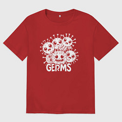 Мужская футболка оверсайз Вирусные монстры