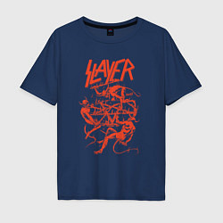 Мужская футболка оверсайз Slayer Demon Skull