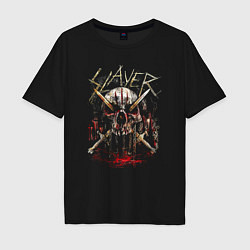 Мужская футболка оверсайз Slayer Skull Demon