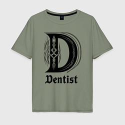 Футболка оверсайз мужская D - dentist, цвет: авокадо