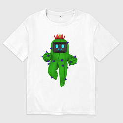Мужская футболка оверсайз Tанцующий кактус из игры