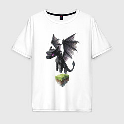 Футболка оверсайз мужская Ender Dragon, цвет: белый
