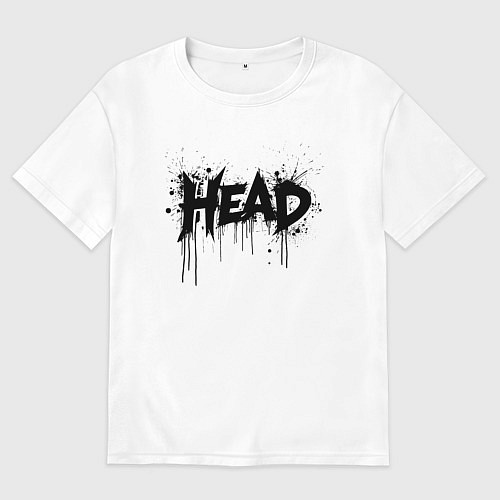 Мужская футболка оверсайз Руководитель в брызгах / Белый – фото 1