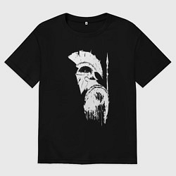 Футболка оверсайз мужская Один из 300 спартанцев, цвет: черный