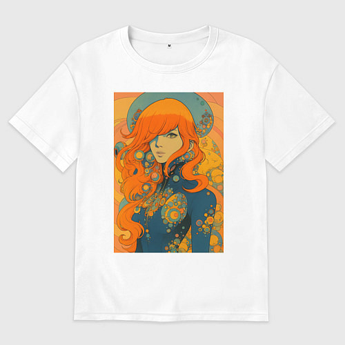 Мужская футболка оверсайз Ундина / Белый – фото 1