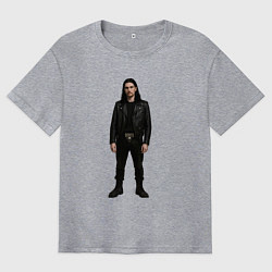 Мужская футболка оверсайз Bones во весь рост