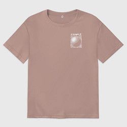 Мужская футболка оверсайз Sample toblerone tower