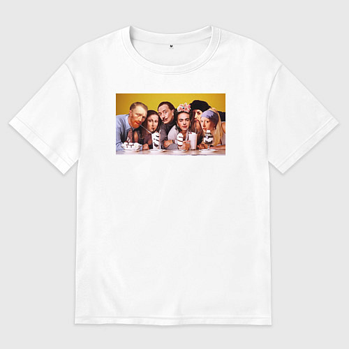 Мужская футболка оверсайз Художниик друзья / Белый – фото 1