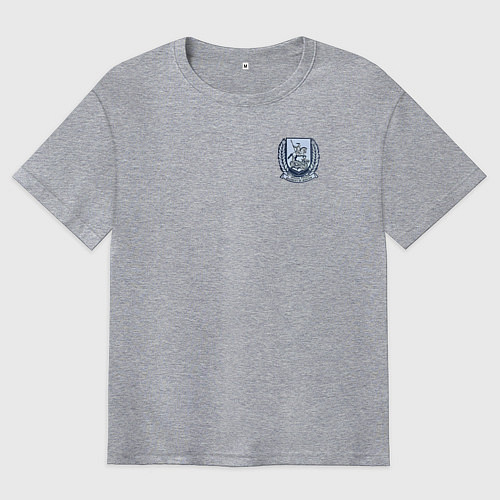 Мужская футболка оверсайз 1 специальный полк полиции Москвы / Меланж – фото 1