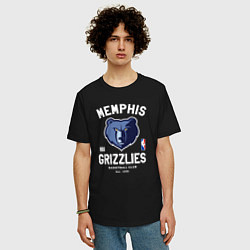 Футболка оверсайз мужская Memphis Grizzlies - NBA team, цвет: черный — фото 2