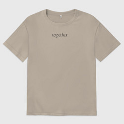 Мужская футболка оверсайз Абстрактная картина маслом