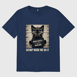 Мужская футболка оверсайз Bad Kitty