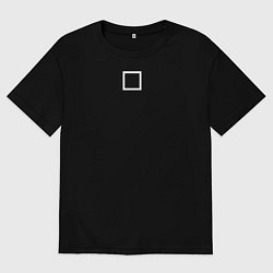 Мужская футболка оверсайз Игра в кальмара работник квадрат