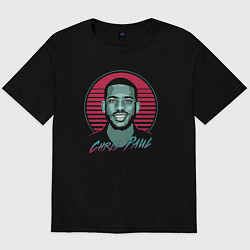 Футболка оверсайз мужская Chris Paul, цвет: черный