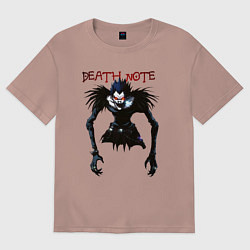 Мужская футболка оверсайз Death Note Ryuk - светлый