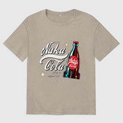 Футболка оверсайз мужская Nuka cola - Fallout, цвет: миндальный