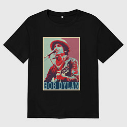 Футболка оверсайз мужская Bob Dylan, цвет: черный