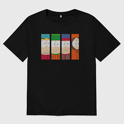 Мужская футболка оверсайз Южный Парк главные герои