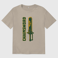 Мужская футболка оверсайз Цепной меч