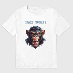 Мужская футболка оверсайз Crazy monkey