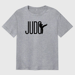 Футболка оверсайз мужская Sport judo, цвет: меланж