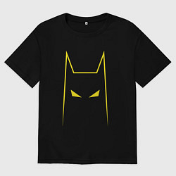 Футболка оверсайз мужская Batman minimalism, цвет: черный