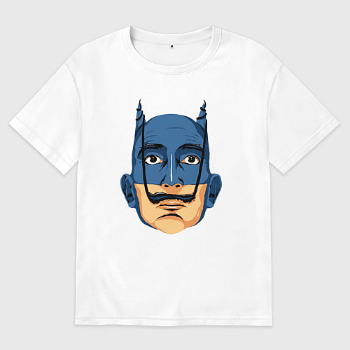 Мужская футболка оверсайз Batman Dali / Белый – фото 1