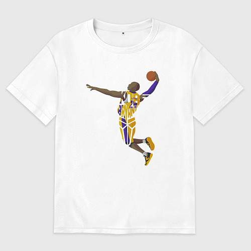 Мужская футболка оверсайз Kobe Bryant dunker / Белый – фото 1