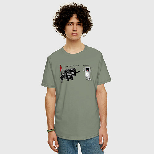 Мужская футболка оверсайз Я твой отец / Авокадо – фото 3