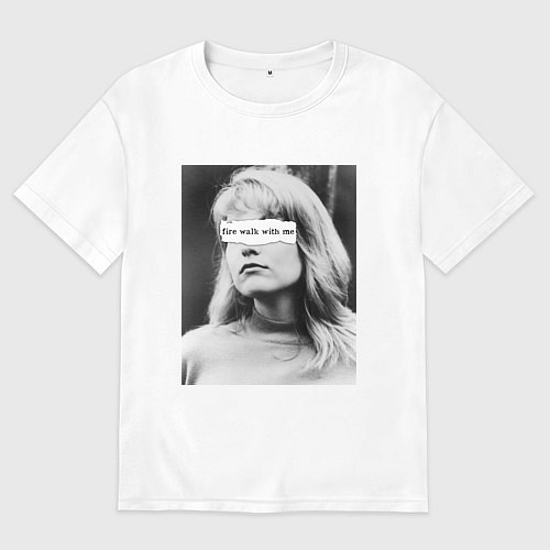 Мужская футболка оверсайз FWWM / Белый – фото 1