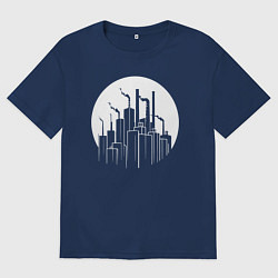Мужская футболка оверсайз Лунный завод