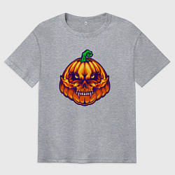 Футболка оверсайз мужская Ghost pumpkin, цвет: меланж