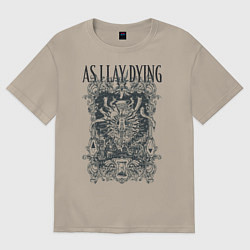 Футболка оверсайз мужская As I Lay Dying, цвет: миндальный