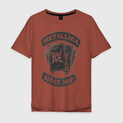 Мужская футболка оверсайз Metallica: since 1981