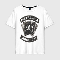 Мужская футболка оверсайз Metallica: since 1981