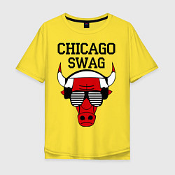 Футболка оверсайз мужская Chicago SWAG, цвет: желтый