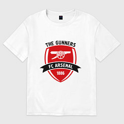 Футболка оверсайз мужская FC Arsenal: The Gunners, цвет: белый