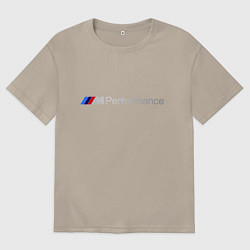 Футболка оверсайз мужская BMW Performance, цвет: миндальный