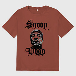 Мужская футболка оверсайз Snoop Dogg Face