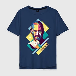 Мужская футболка оверсайз Steve Jobs Art