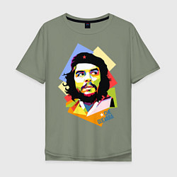 Футболка оверсайз мужская Che Guevara Art, цвет: авокадо