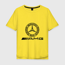 Футболка оверсайз мужская AMG, цвет: желтый