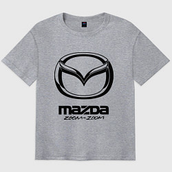Футболка оверсайз мужская Mazda Zoom-Zoom, цвет: меланж