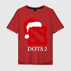 Мужская футболка оверсайз Dota 2: New Year