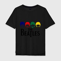 Мужская футболка оверсайз The Beatles Heads