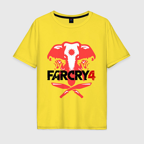 Мужская футболка оверсайз Far Cry 4 / Желтый – фото 1