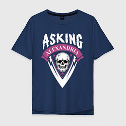 Мужская футболка оверсайз Asking Alexandria: Skull Fang