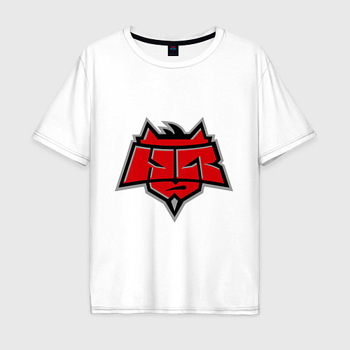 Мужская футболка оверсайз HellRaisers Logo / Белый – фото 1