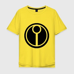Футболка оверсайз мужская Герб Тау, цвет: желтый