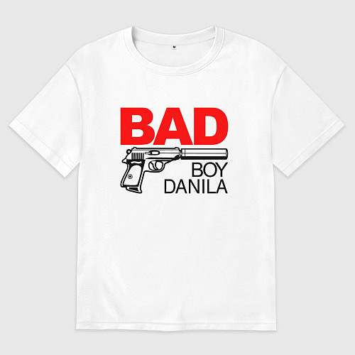 Мужская футболка оверсайз Bad boy Danila / Белый – фото 1